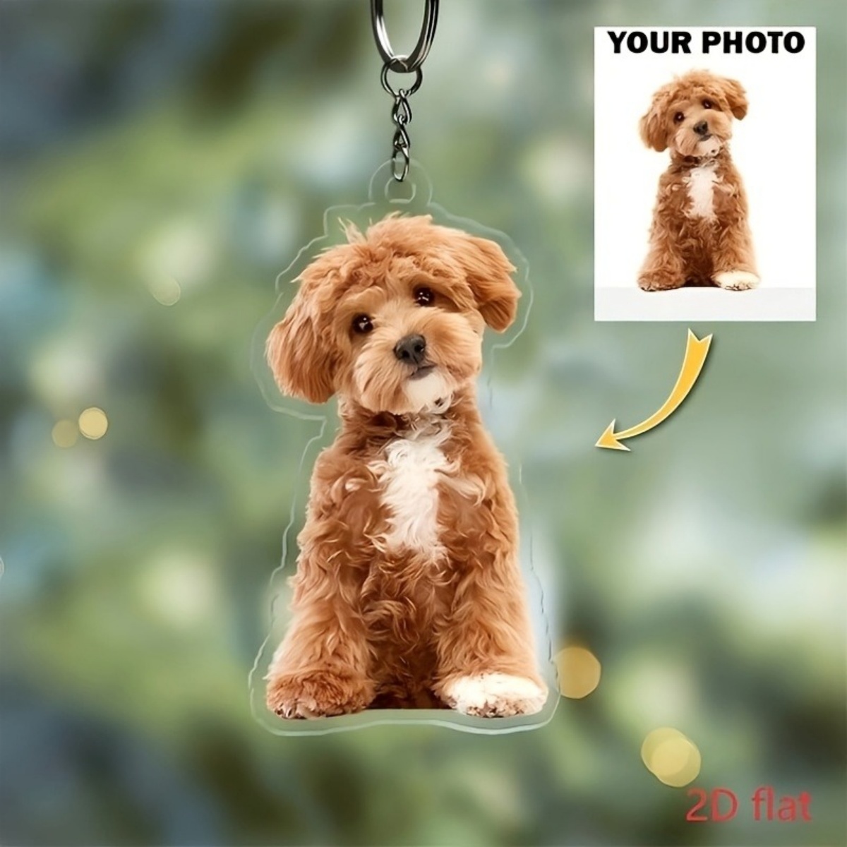 Pet Supplies Outlet - Kişiye Özel Fotoğraf Anahtarlığı – Kişiselleştirilmiş
