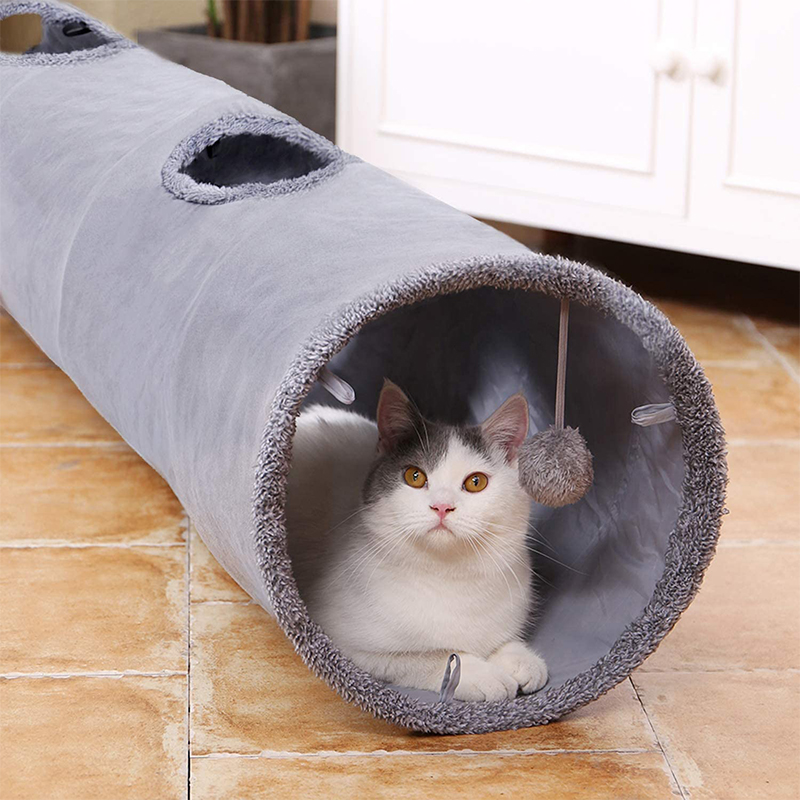Cat Tunnel Toy - Katlanabilir kedi tüneli Kitten oyun tüp