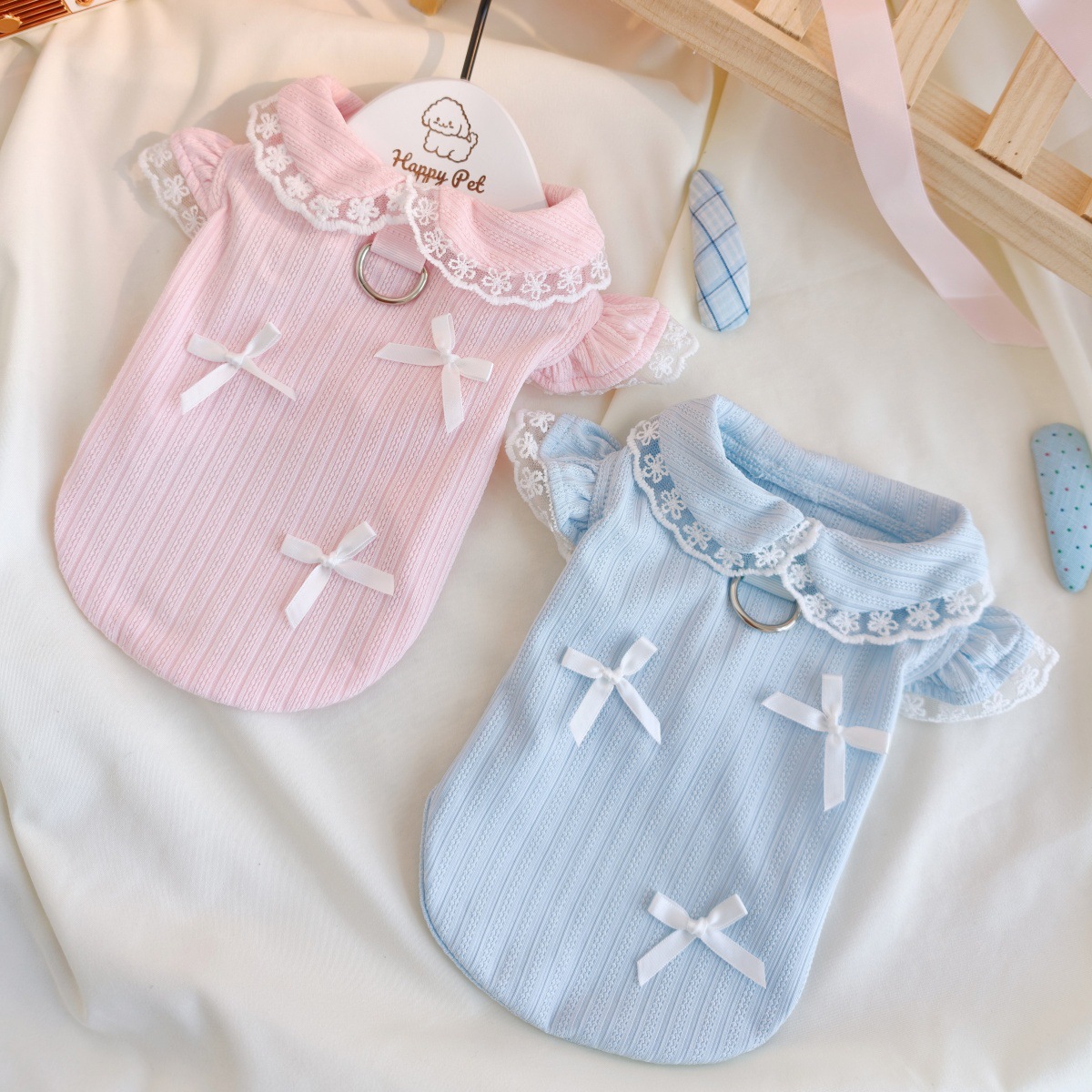 Pet Supplies Co - Pet Bahar Dantel Yay Yelek Teddy
