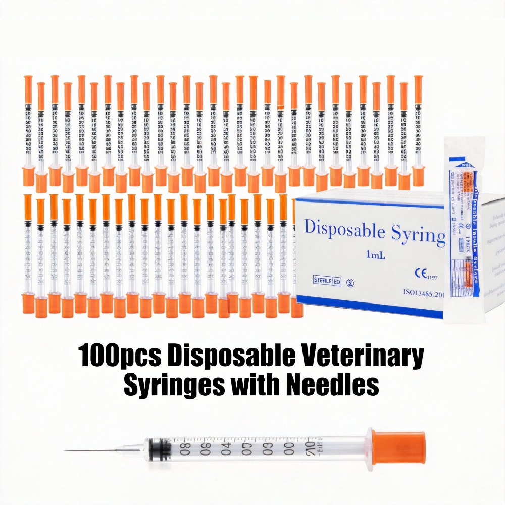 Pet Supplies App - 100 adet Tek Kullanımlık Şırınga 1ml