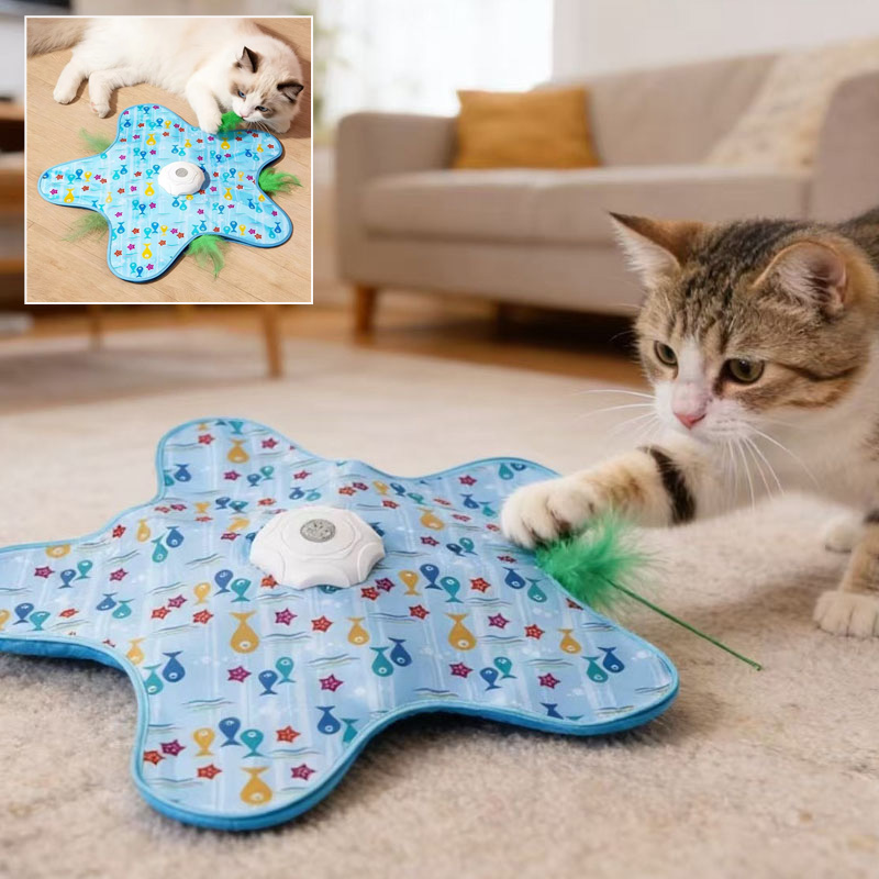 Cat Tunnel Toy - Elektrikli Kedi Döner Tablası Otomatik Akıllı
