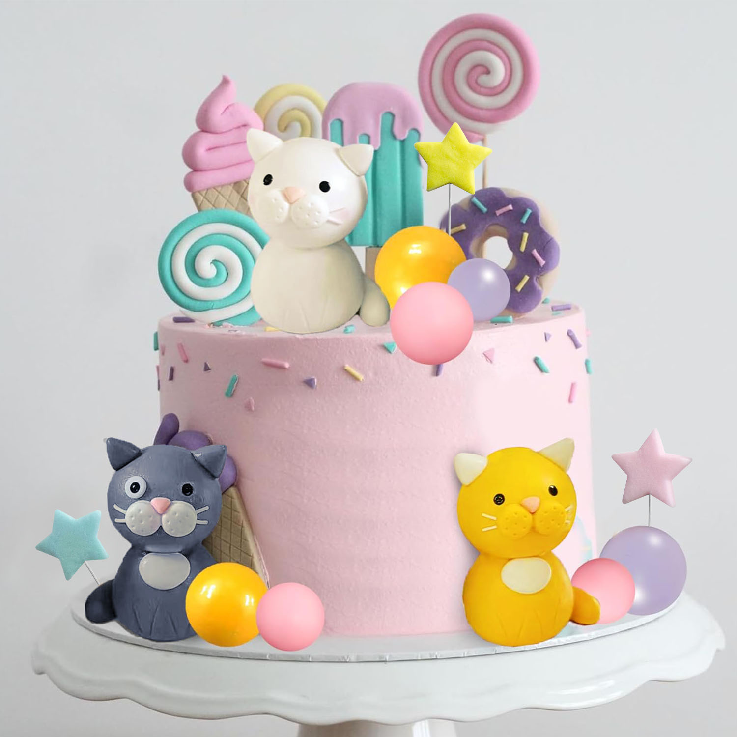 17 adet kedi kek Topper seviml - Pet Supplies Outlet incelemesi ve fiyatı
