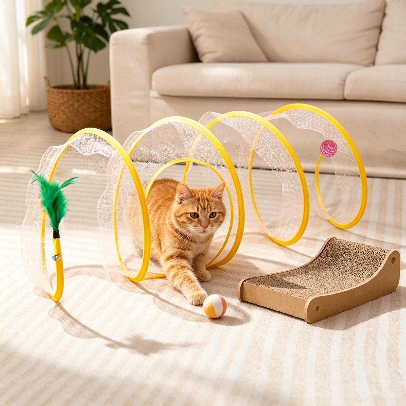 Kedi Oyuncak Tüneli Kendi Kend - Cat Tunnel Toy incelemesi ve fiyatı
